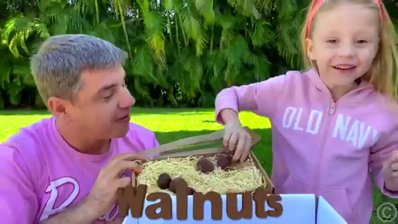 Nastya and Dad open boxes with surprises to learn the alphabet.mp4