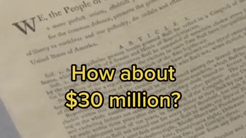 How much would you pay for a copy of the U.S. Constitution?