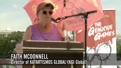 Faith McDonnell: "Stop the Genocide Games" rally in DC