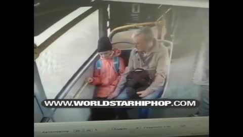 Terrible: Old Pedophile Caught Trying To Touch A Young Kid On The Bus!