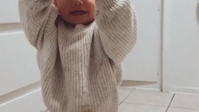 Toddler Is Naturally Gentle with Egg