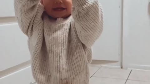 Toddler Is Naturally Gentle with Egg