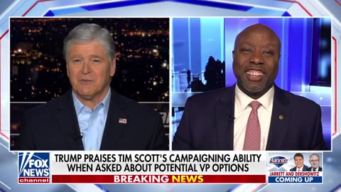 Tim Scott pressed on Trump veepstakes