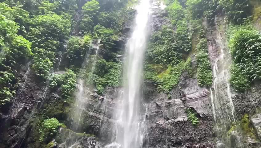 mountain waterfall