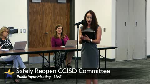 CCISD Safely Reopening Committee Speech