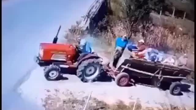 Accident with tractor