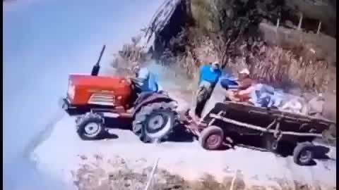 Accident with tractor