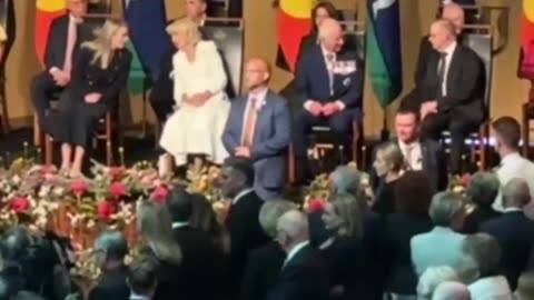Charles speech in Australia has been interrupted by a protest from an indigenous campaigner.