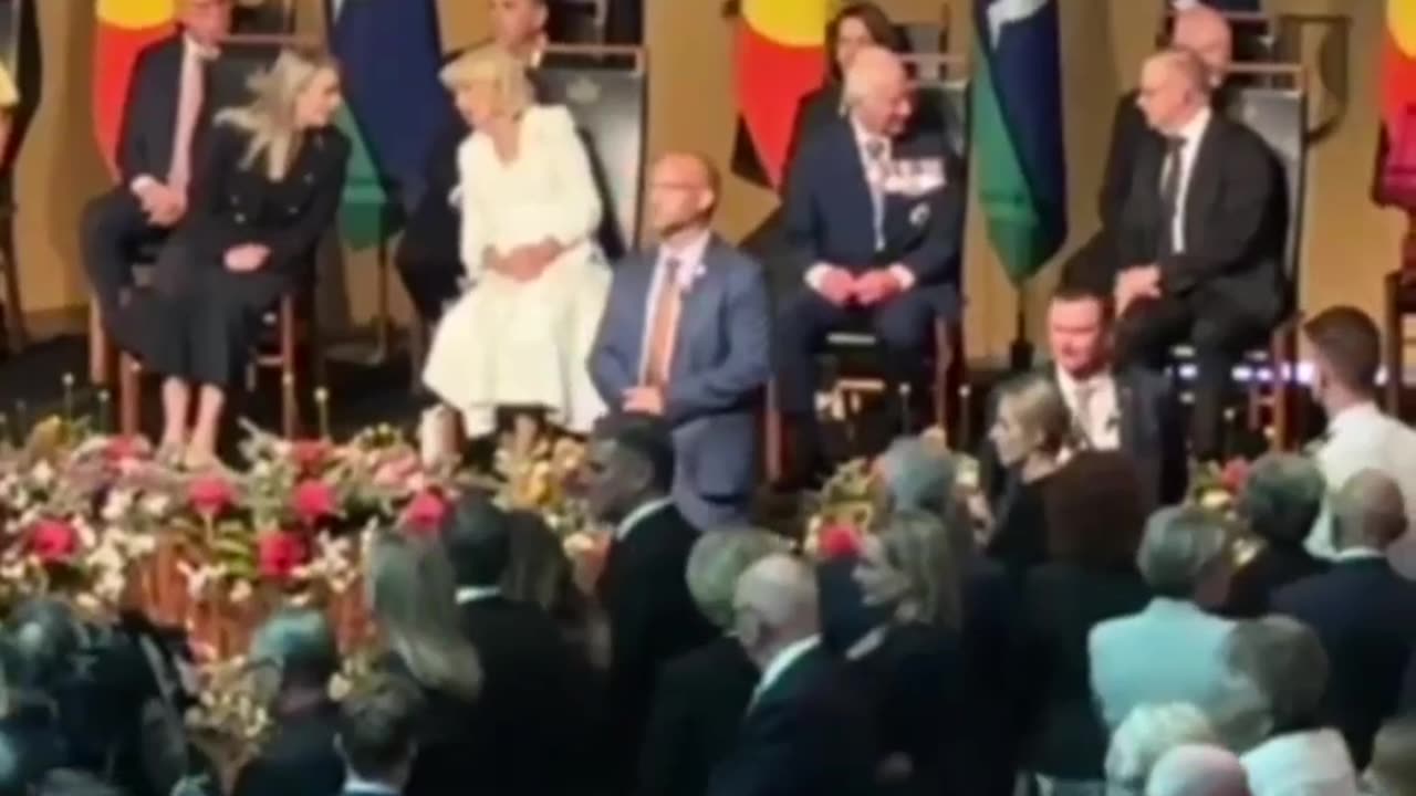 Charles speech in Australia has been interrupted by a protest from an indigenous campaigner.