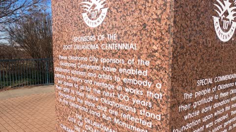 Oklahoma City Centennial Monument Pedestal