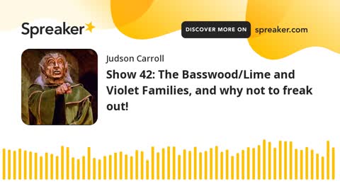 Show 42: The Basswood/Lime and Violet Families, and why not to freak out! (part 2 of 3)