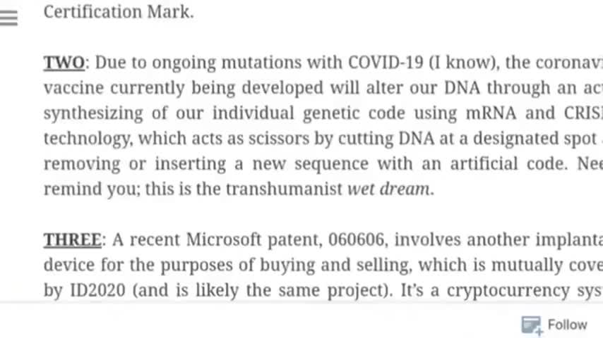 GATES WANTS TO CHANGE YOUR DNA