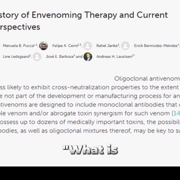 Why is this anti-venom therapy so effective?