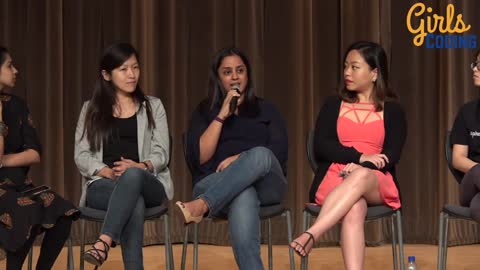 Panel Together we can make a change female LED initiatives CodingGirls Day