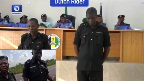 NIGERIA POLICE OFFICERS IN VIRAL VIDEO Dismiss Constables Who Demanded Money From Dutch Rider