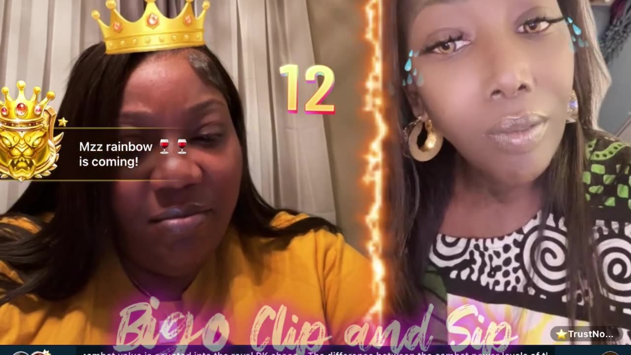 TomiKay & Sweets2have lined talking about how they roast each other 2/12/24 #bigoclipandsip