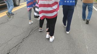 Trump welcome wagon at a Biden rally