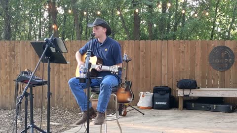 Luke Salzman at Agape BBQ 09/12/21