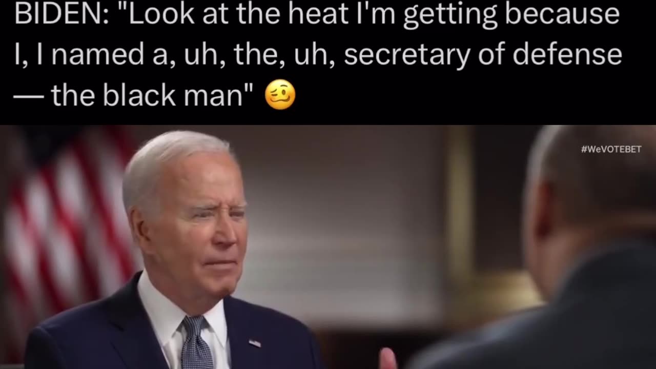 President Joe Biden: "It's all about treating people with dignity . . . the Black Man . . ."