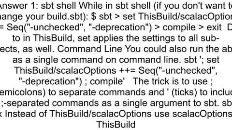 How to quotrerun with deprecation for detailsquot in sbt