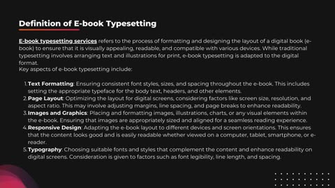 E-book Typesetting Services: Enhancing Digital Reading Experience