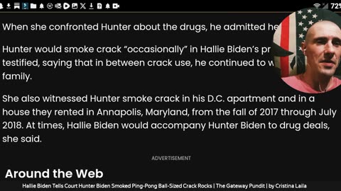 Hunter Biden smokes ping pong crack rocks