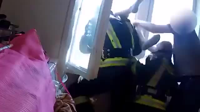 INCREDIBLE: Firefighter catches suicide jumper in mid-air