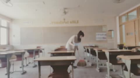 High school teacher classroom cleaning video