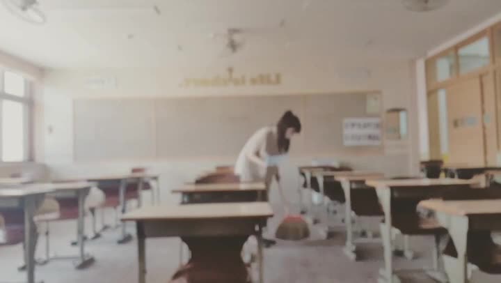 High school teacher classroom cleaning video