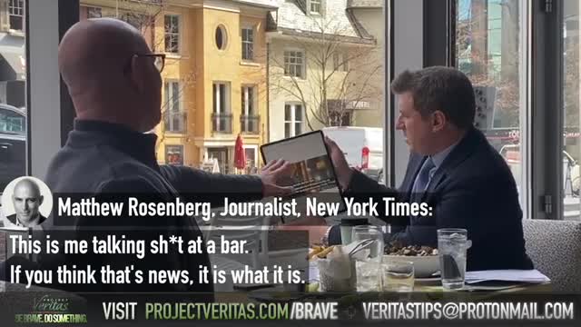 NYT REPORTER TELLS O’KEEFE HE “ABSOLUTELY” STANDS BY COMMENTS MADE ON UNDERCOVER VIDEO
