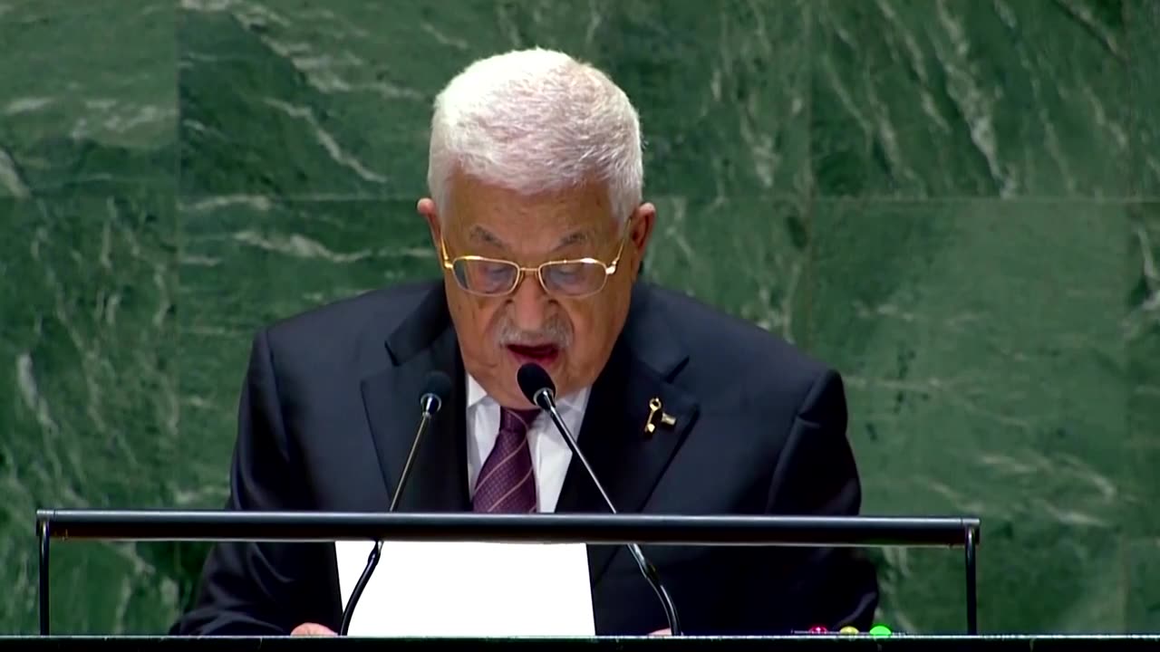 🇵🇸President Mahmoud Abbas urges UN to stop the war in Gaza 9/26