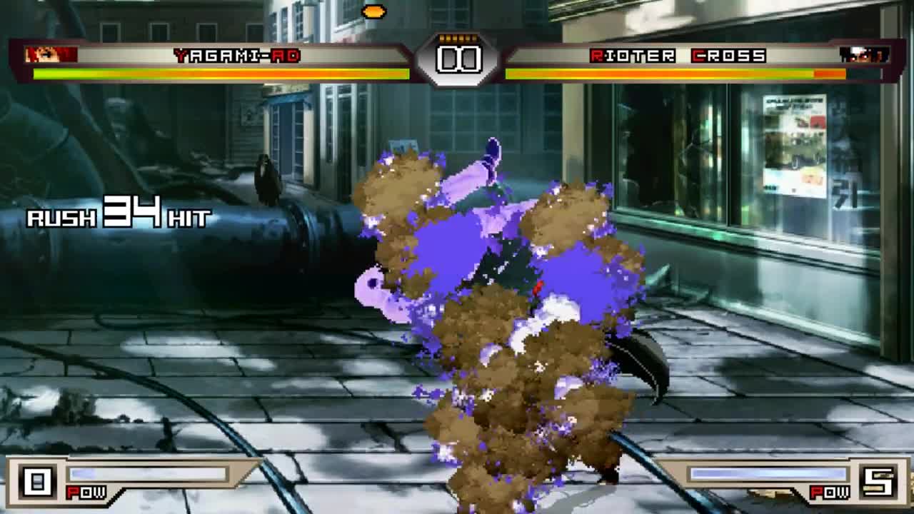 [KOF Mugen] Incredible Creaturese ▶ Iori Yagami-AD (9000HP) VS Rioter Cross (12000HP)