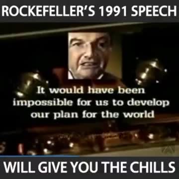 1991 ROCKEFELLER NEW WORLD ORDER SPEECH THANKING NEW YORK TIMES, WASHINGTON POST AND TIMES MAGAZINE