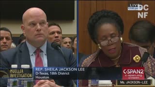 Matthew Whitaker angers Sheila Jackson Lee