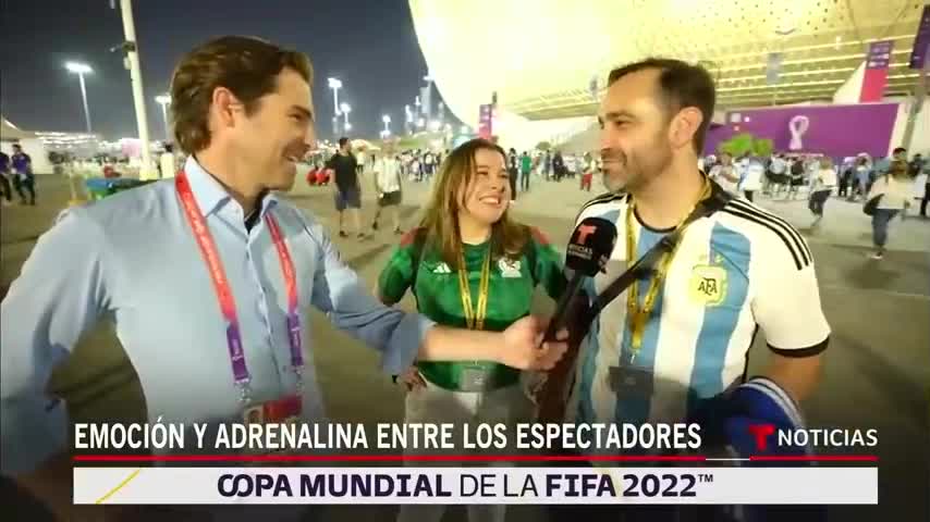 Así vivieron las aficiones de México y Argentina el encuentro en Catar 2022 Noticias Telemundo