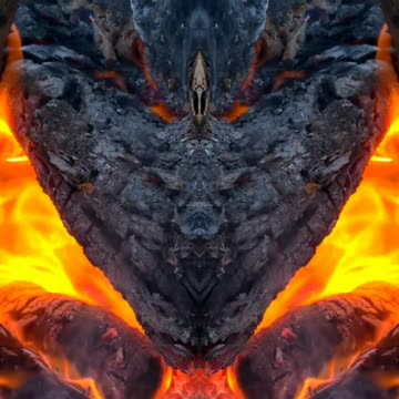 Fun With Fire on the Beach. Mirroring Creates Alien Effect. Everyone Sees This Differently.