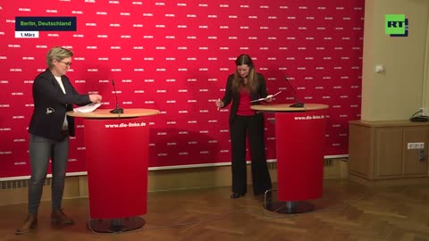 1. März 2021 Susanne Hennig Wellsow, Janine Wissler - Die Linke (Zeitdokument)