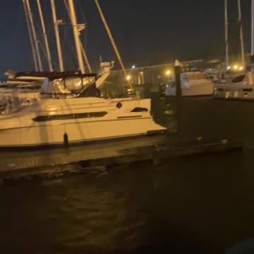 Hurricane Nicholas on SV Imagine blowing and going....