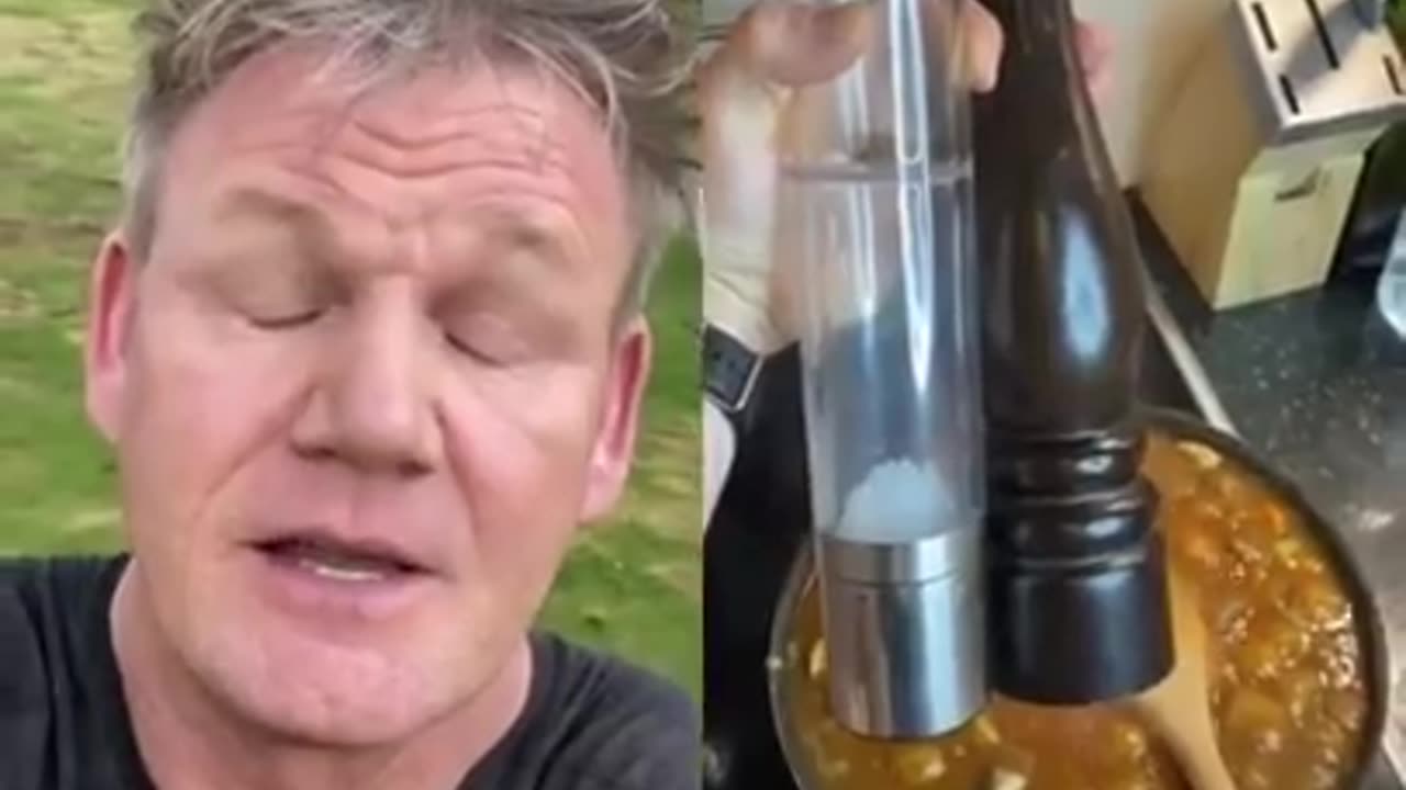 Gordon Ramsay reacts to cooking disaster