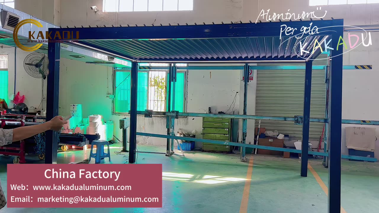 Kakadu Aluminum Louvered Aluminum Pergola Modern Aluminum Gazebo Outdoor Pergola