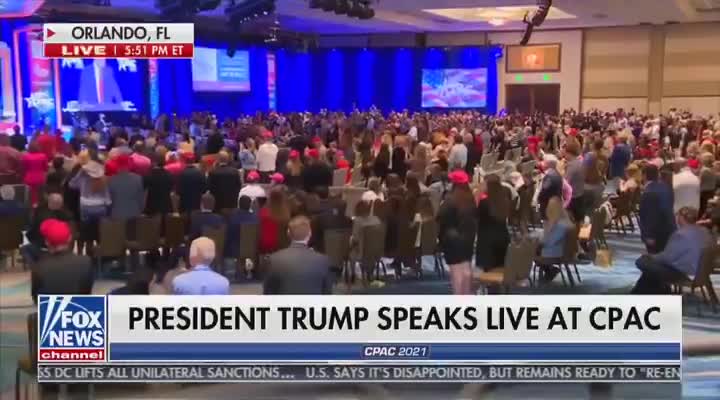 CPAC 2021 Crowd Erupts, Chanting: "You Won!"