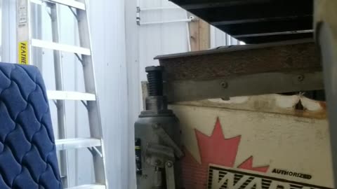 Listening to Take Me To Church and Fly Away While Fixing Bent Semi Trailer Mudflap Hangers