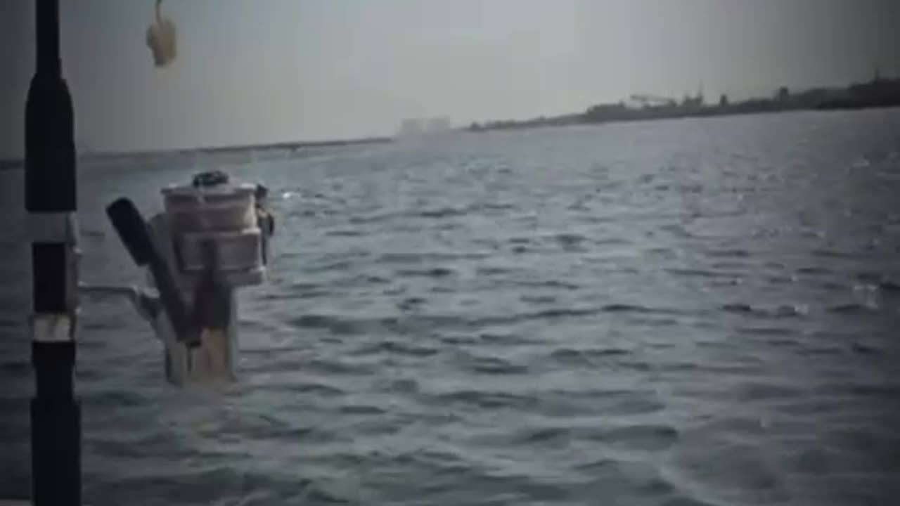 Riding a boat and fishing