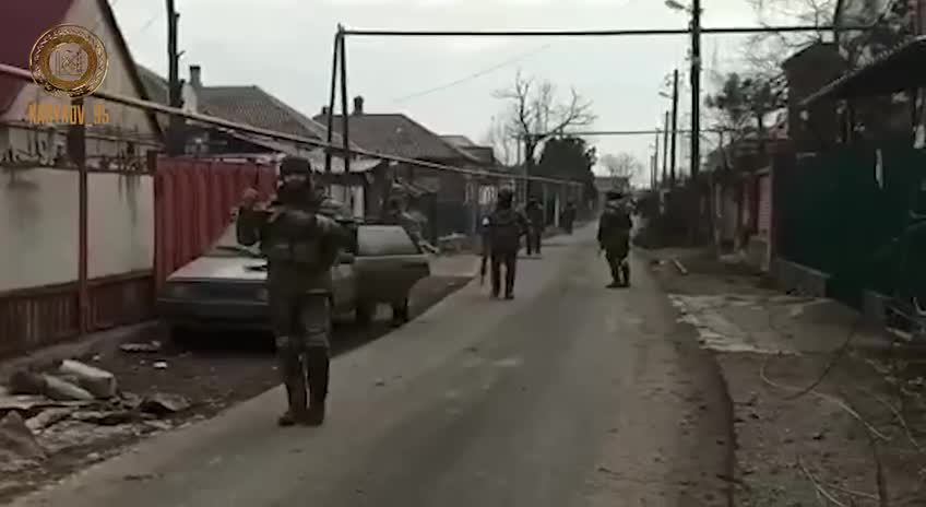 Chechen special forces in Mariupol.