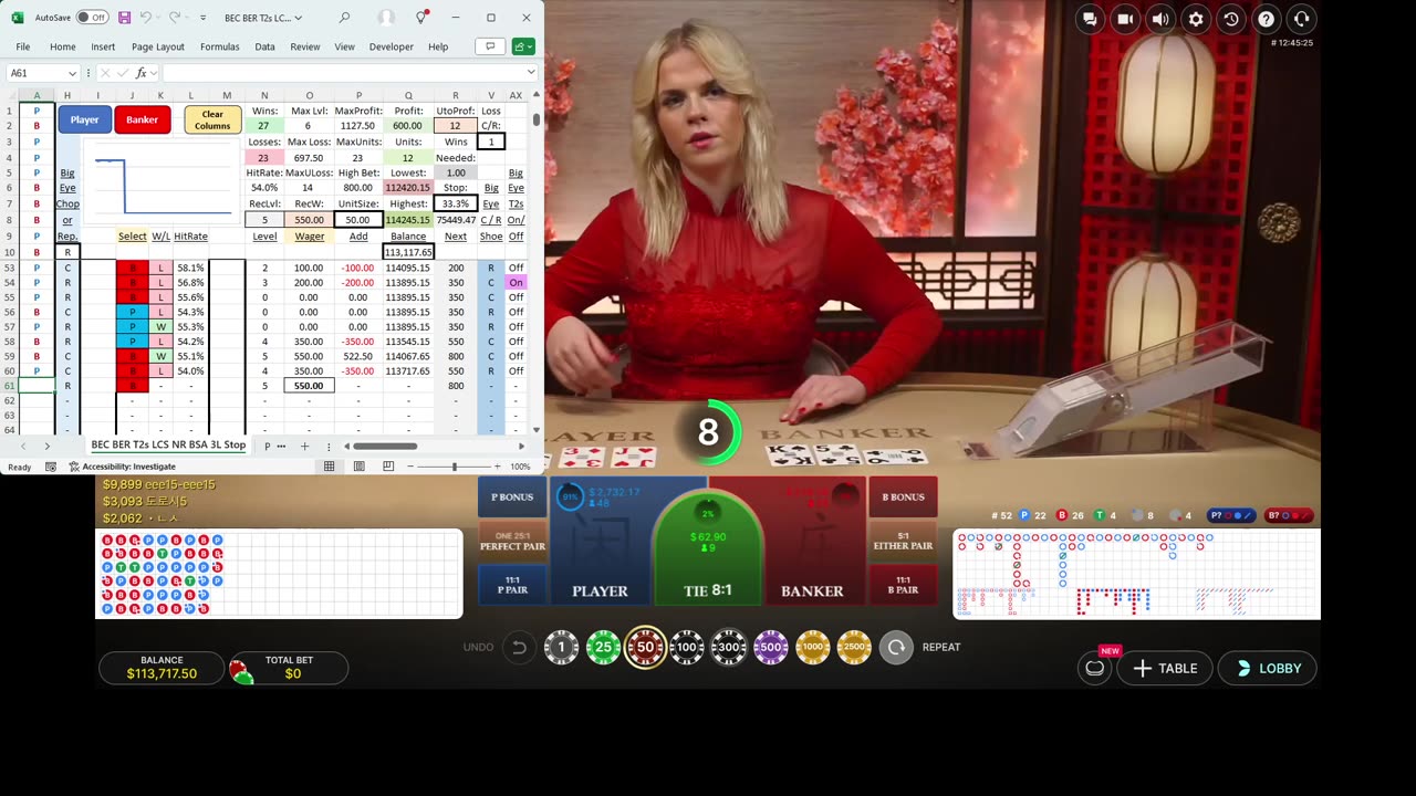 Live Baccarat - 30 units