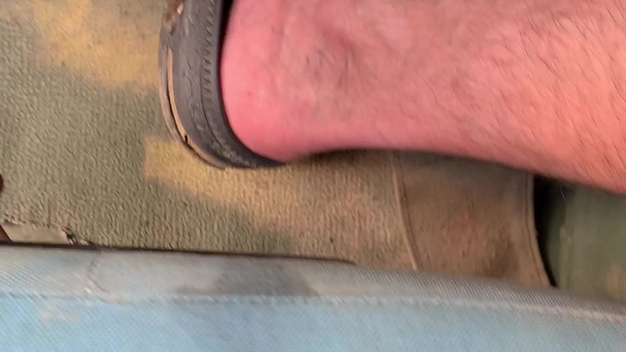 The perfect position to cradle my booty in the HMMWV