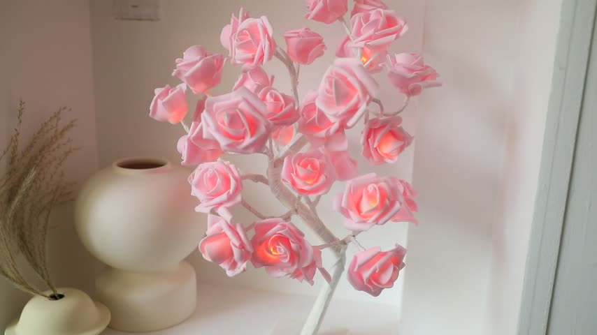 Rose Flower Tree Lamp Gift for Girls, Woman, & Teens