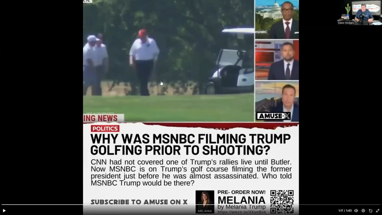 HOW DID MSNBC END UP ON THE GOLF COURSE JUST BEFORE TRUMP WAS TO BE ASSASSINATED?