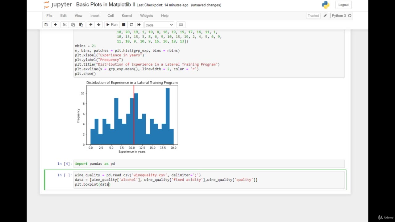 Python Full Course - Chapter 9 - 9. Basic Plots in Matplotlib II