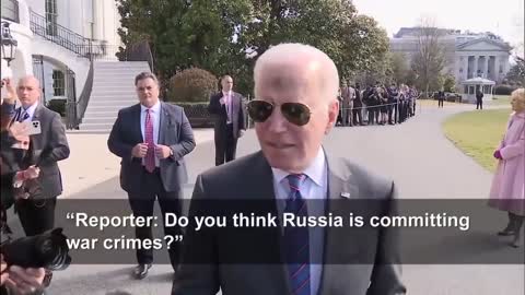 Biden faces questions on Russia's possible war crimes in Ukraine